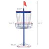 Soozier Disc Golf Catcher 24-Chain Portable Lightweight with Carry Bag Blue for Outdoor Pursuits